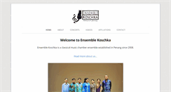 Desktop Screenshot of ensemblekoschka.com