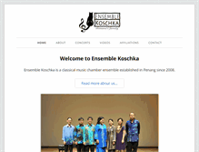 Tablet Screenshot of ensemblekoschka.com